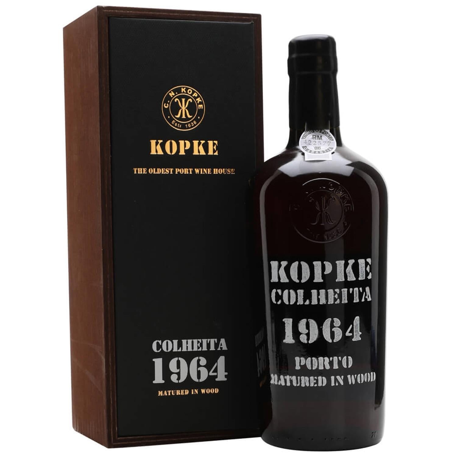 Kopke Colheita Port 1964 In Wooden Gift Box 75cl