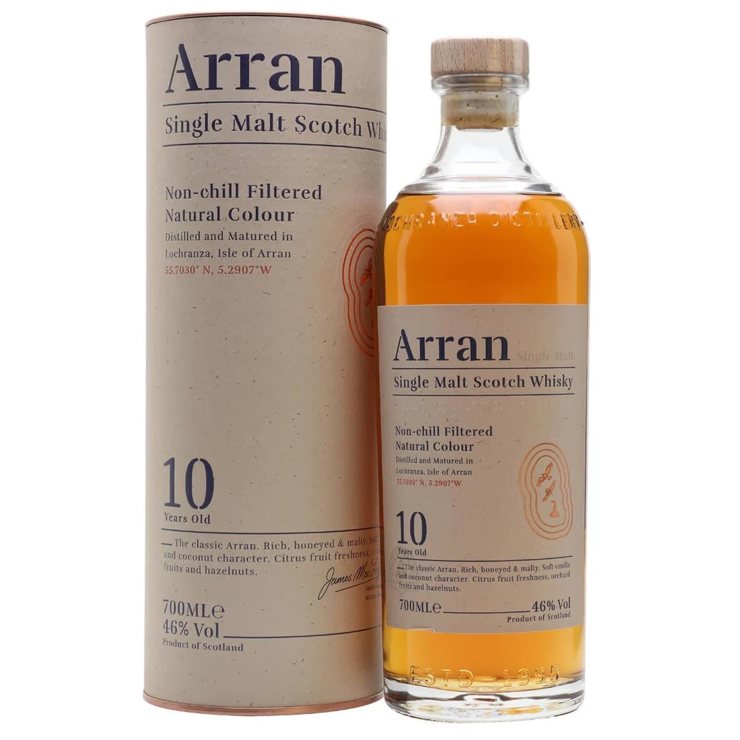 Arran 10 Year Old Whisky 70cl
