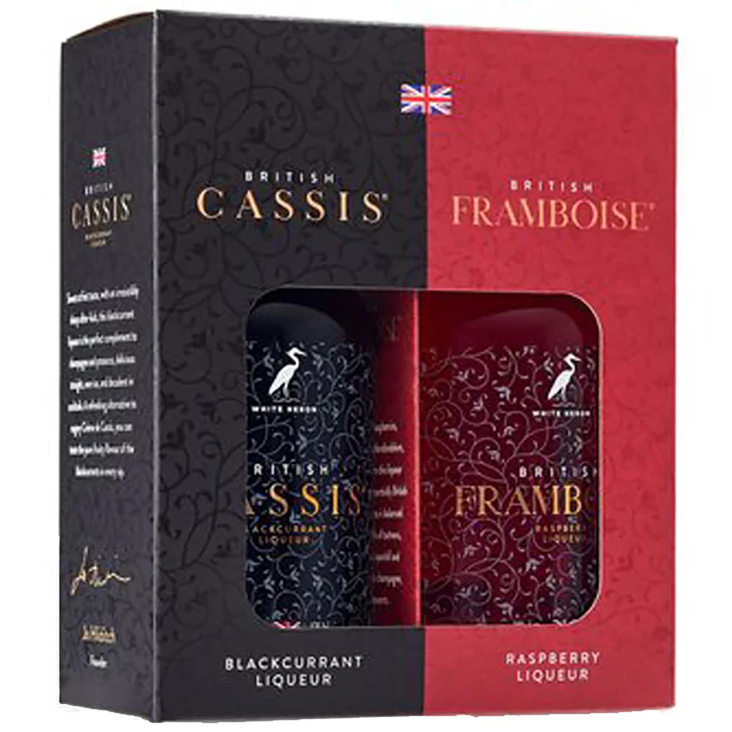 British Cassis & Framboise Gift Set 2 x 20cl