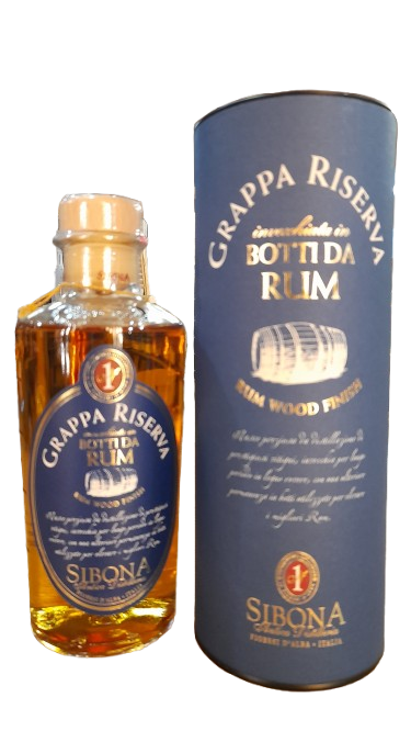Grappa Sibona riserva in botte da rum 50cl
