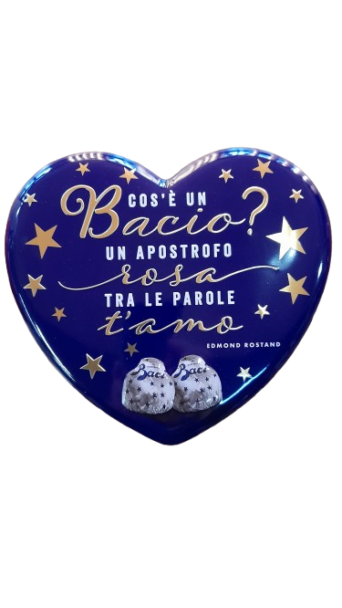 Perugina cuore di latta con 100g di baci