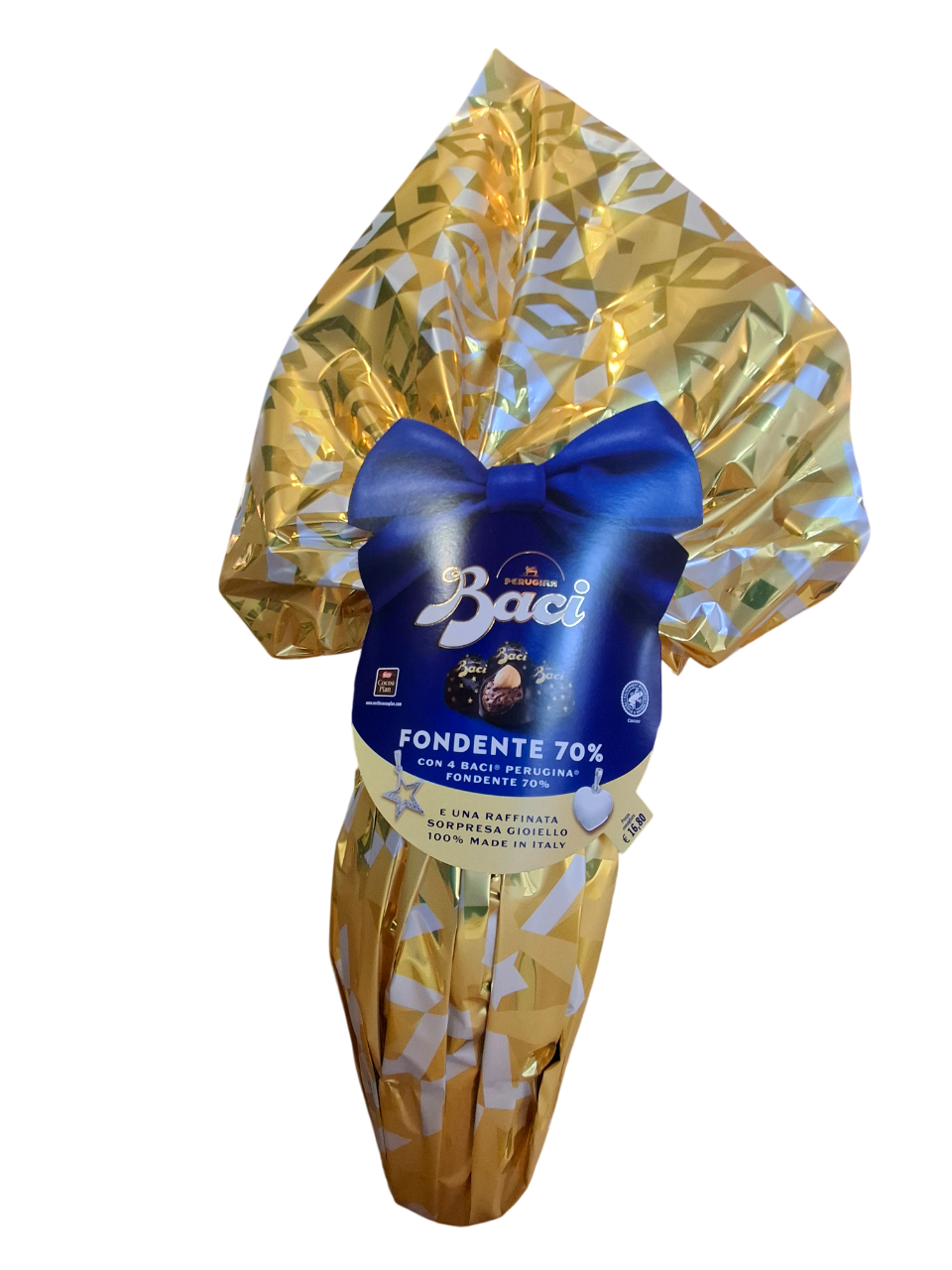 Uovo di cioccolato fondente 70% con 4 baci 265g. Perugina