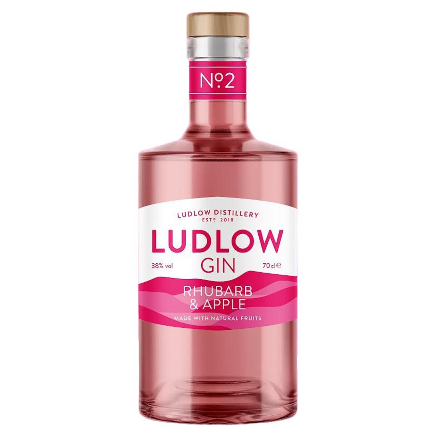 Ludlow Rhubarb & Apple Gin 70cl