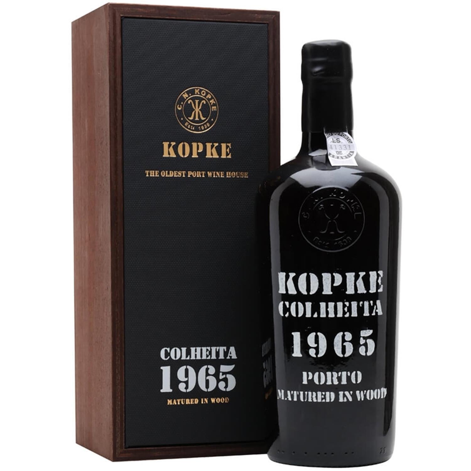 Kopke Colheita Port 1965 In Wooden Gift Box 75cl