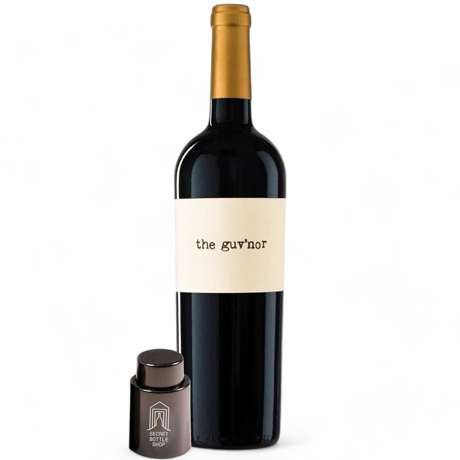 The Guv'nor Red Wine & Secret Bottle Shop Bottle Stopper 75cl