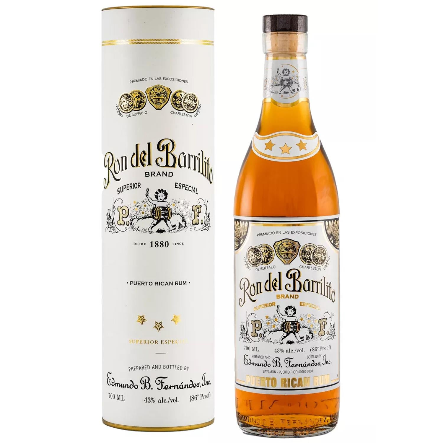 Ron Del Barrilito 3 Estrellas Rum 70cl