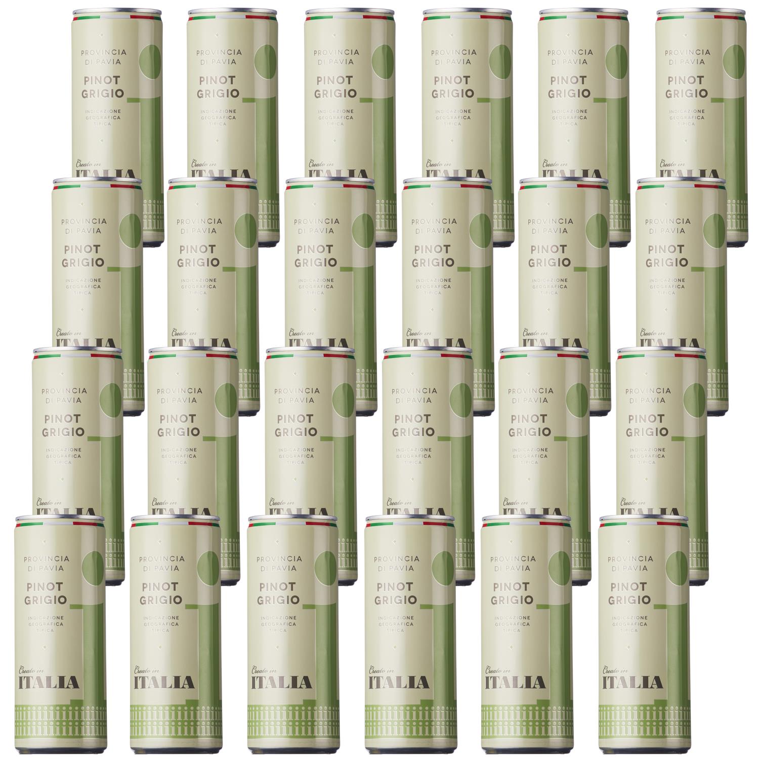 Italia Pinot Grigio In Can - Case Of 24 x 25cl