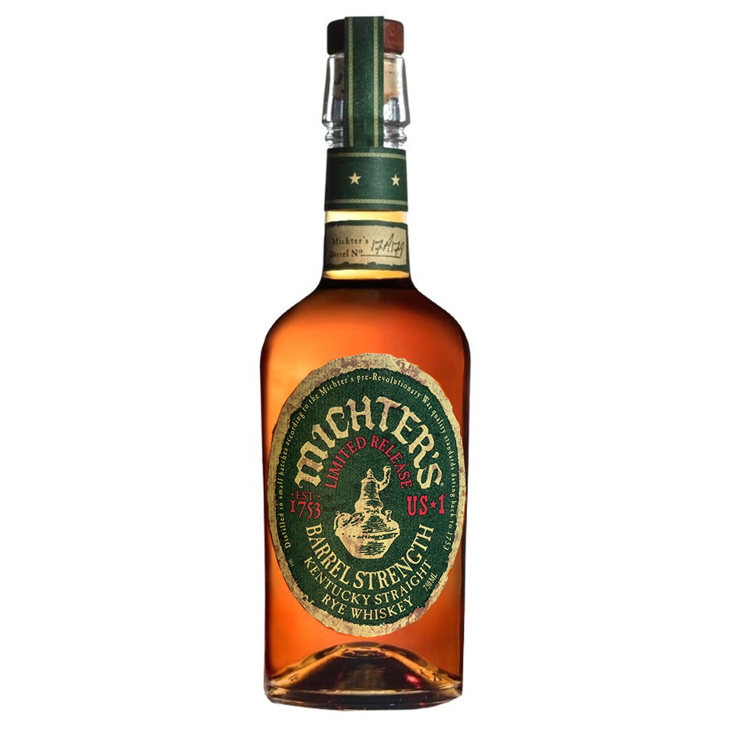 Michter's Barrel Strength Straight Rye Whiskey 70cl 55.0% ABV Batch L22B327