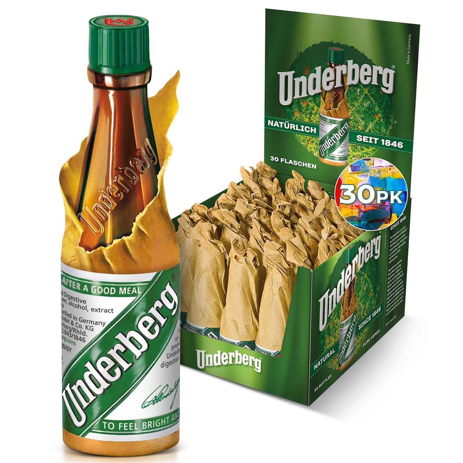 Underberg Digestive Bitter Miniatures Pack Of 30 x 2cl