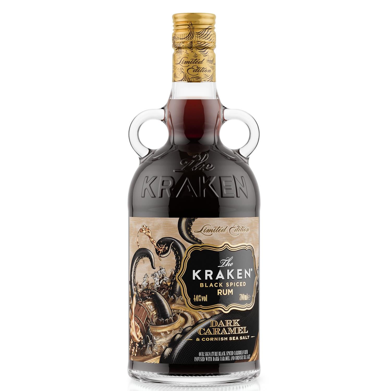 Kraken Dark Caramel & Cornish Sea Salt Spiced Rum 70cl