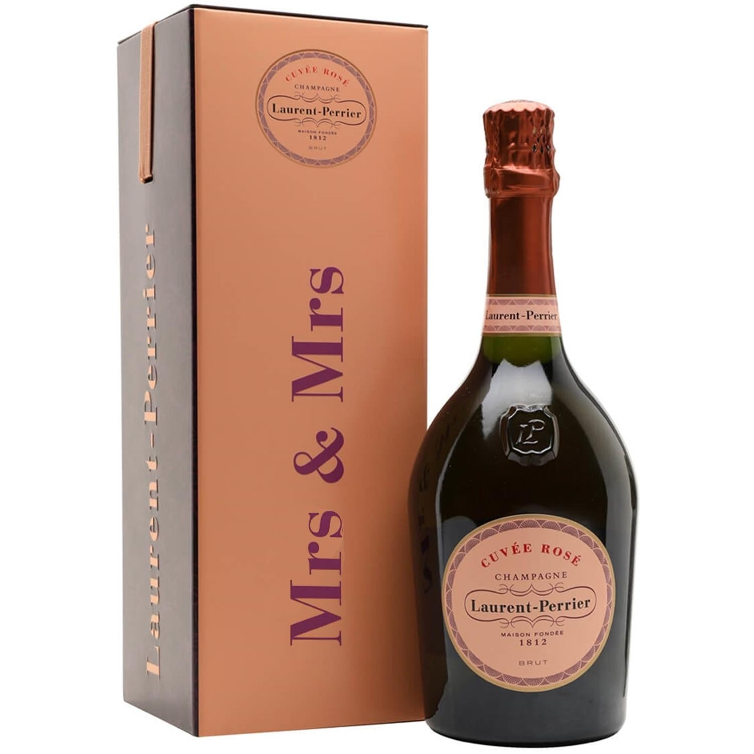 Laurent-Perrier Rose Champagne In Mrs & Mrs Tin 75cl
