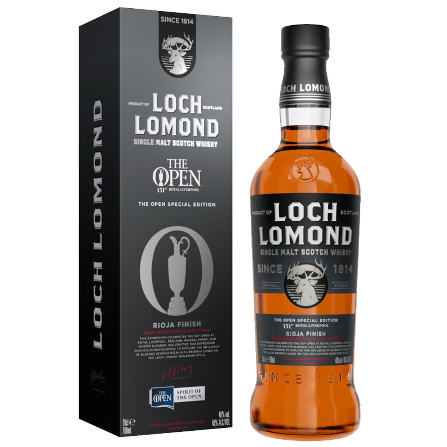 Loch Lomond The Open Special Edition Rioja Finish Whisky 2023 Release 70cl