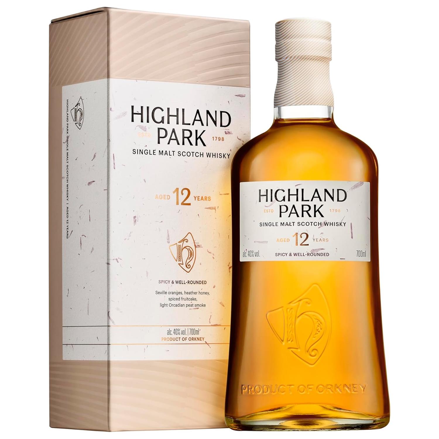 Highland Park 12 Year Old Whisky 70cl