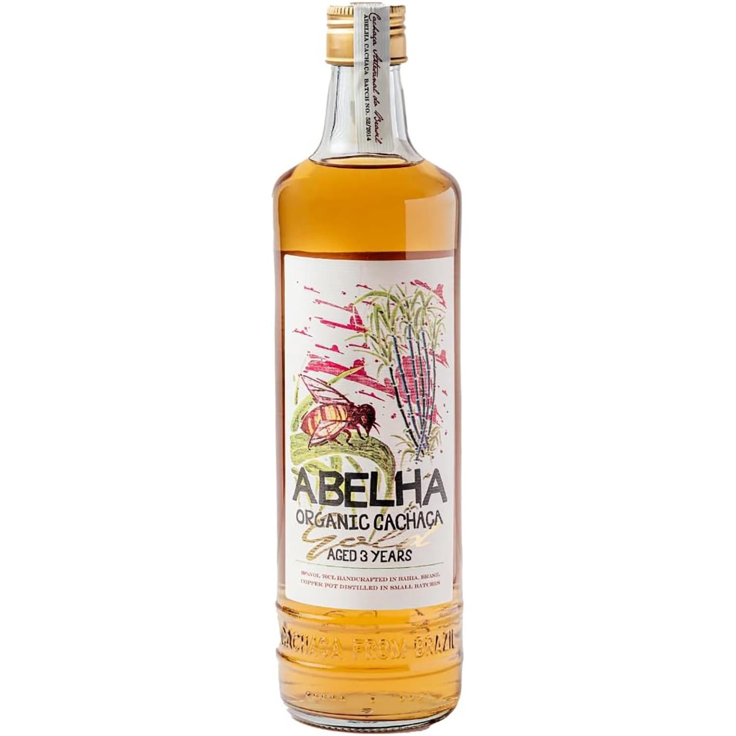 Abelha Gold Organic Cachaca 70cl