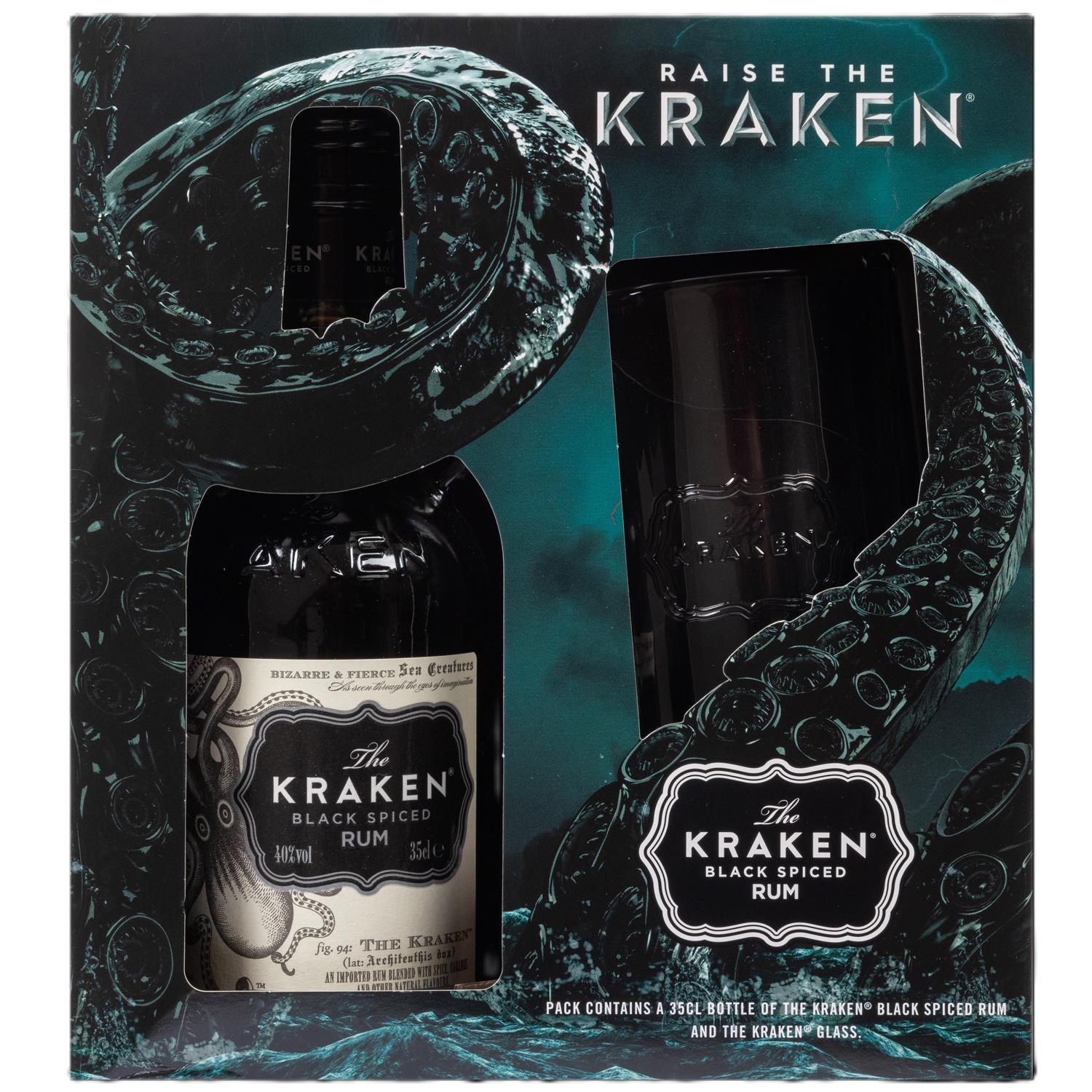 Kraken Spiced Rum & Hiball Gift Pack 35cl