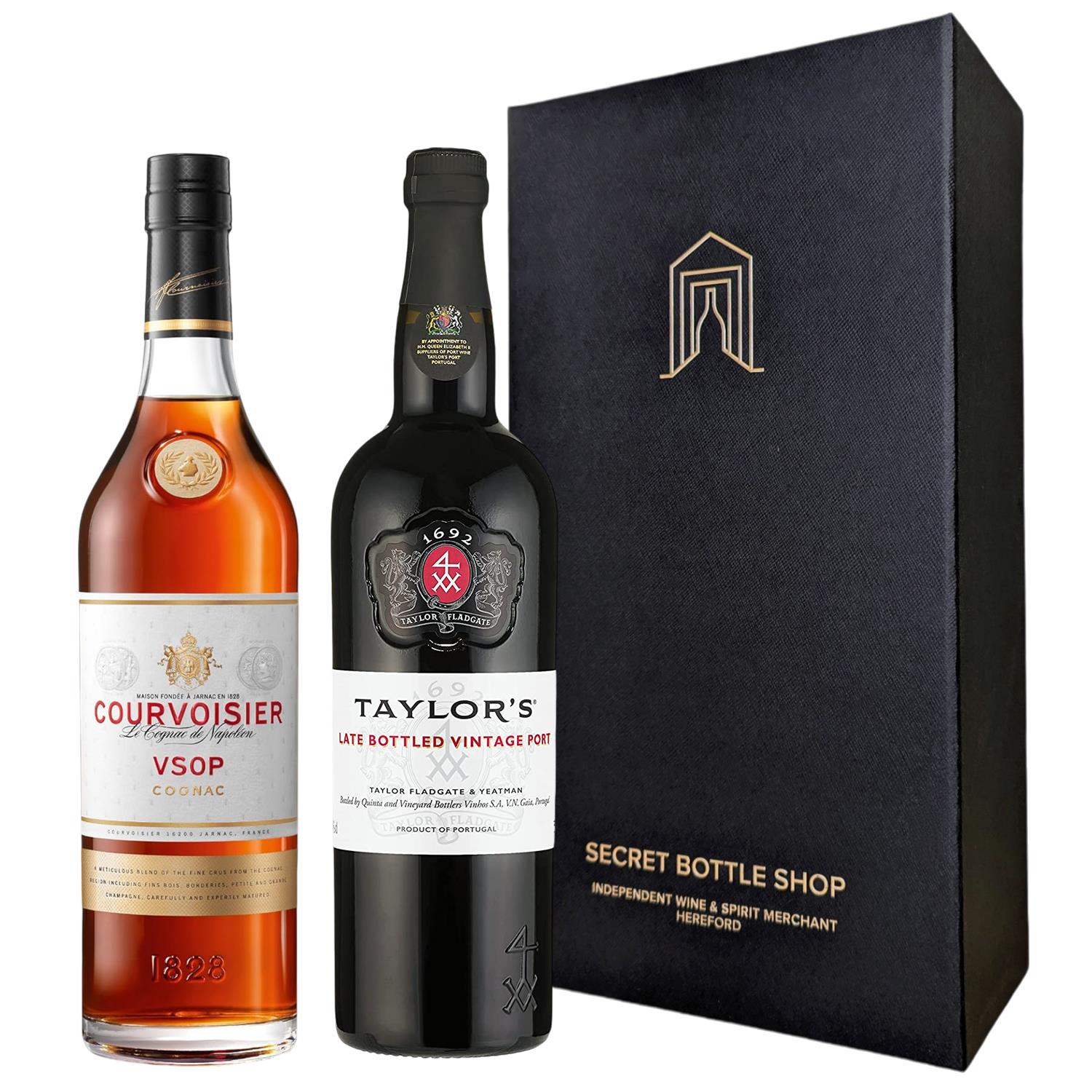 Port & Cognac Duo - Taylors LBV Port & Courvoisier VSOP Cognac 70/75cl