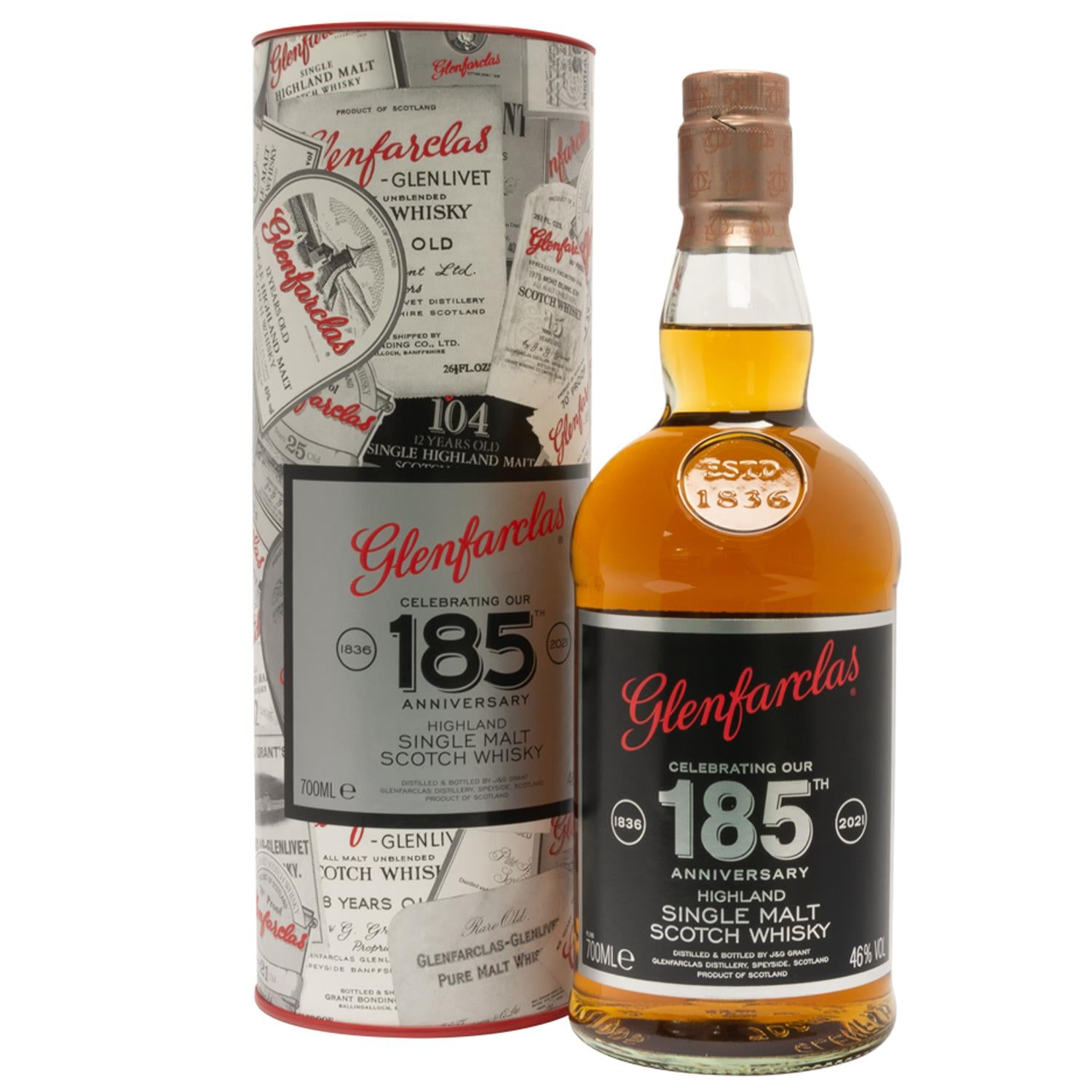 Glenfarclas Highland Whisky 185th Anniversary Bottling 70cl