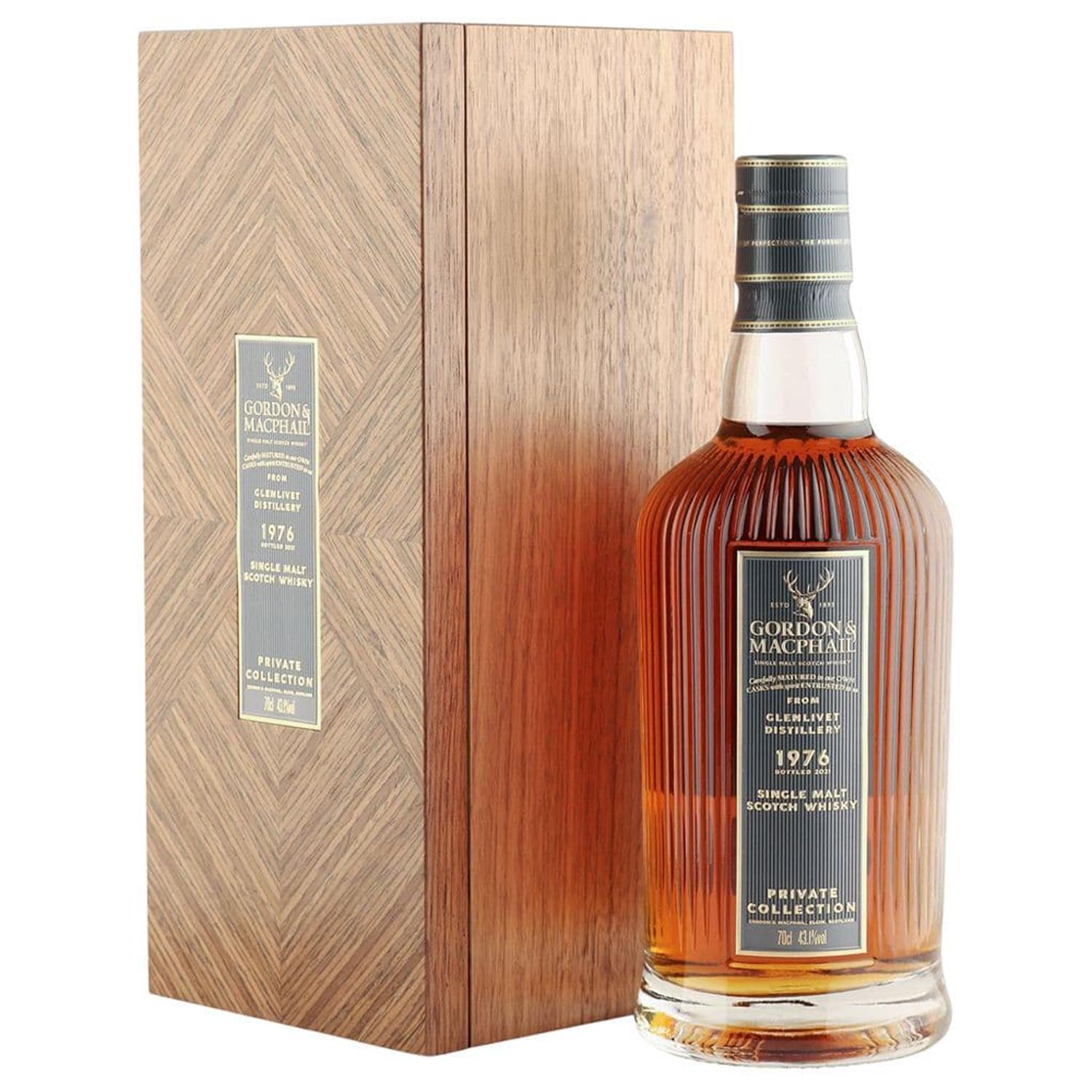 Glenlivet 1976 45 Year Old Whisky Gordon & Macphail Private Collection 70cl