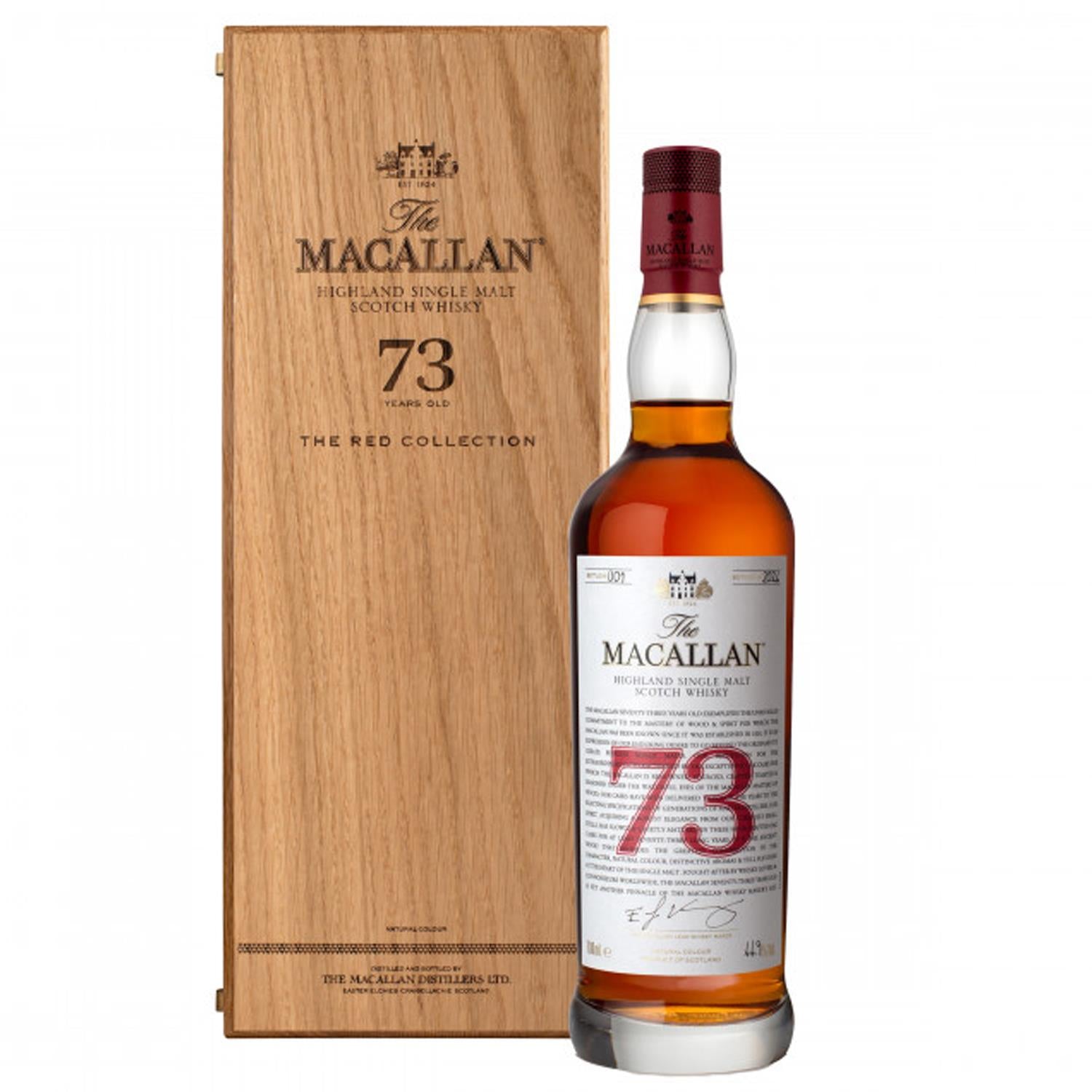 Macallan Red 73 Year Old Whisky 70cl