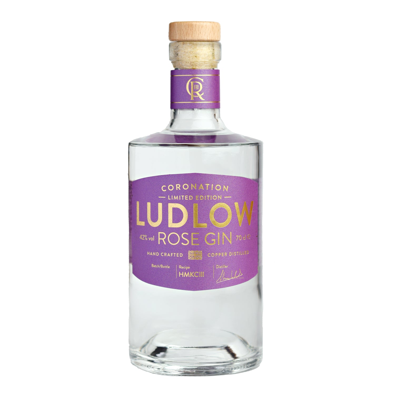 Ludlow King Charles III Coronation Rose Gin 70cl