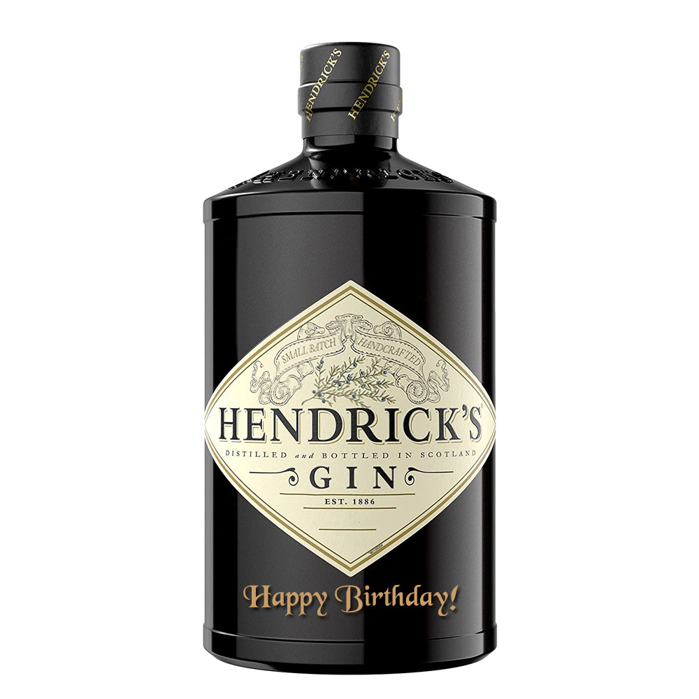 Hendrick's Gin 70cl - Happy Birthday Engraved