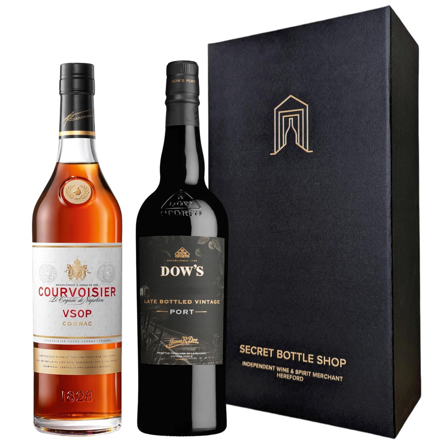Port & Cognac Duo - Dows LBV Port & Courvoisier VSOP Cognac 70/75cl