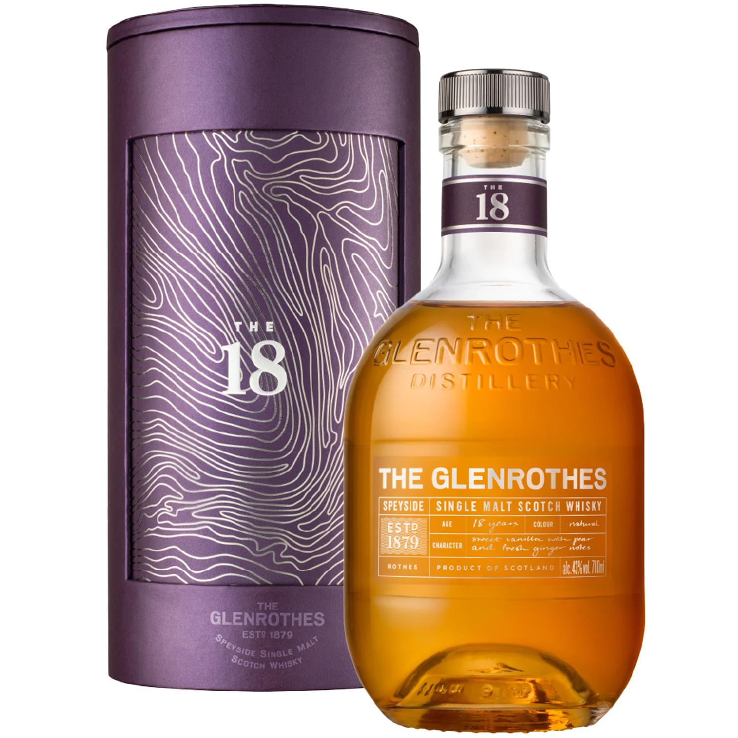 Glenrothes 18 Year Old Whisky 70cl