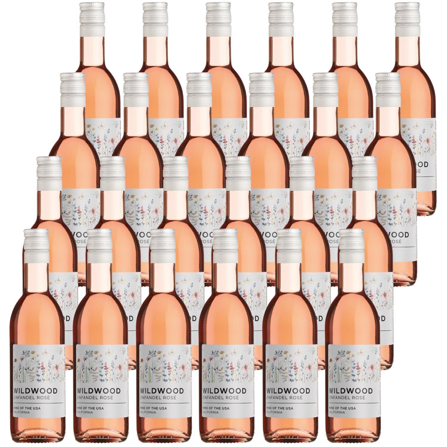 Wildwood Estate Zinfandel Rose Wine Miniature Case Of 24 x 18.7cl