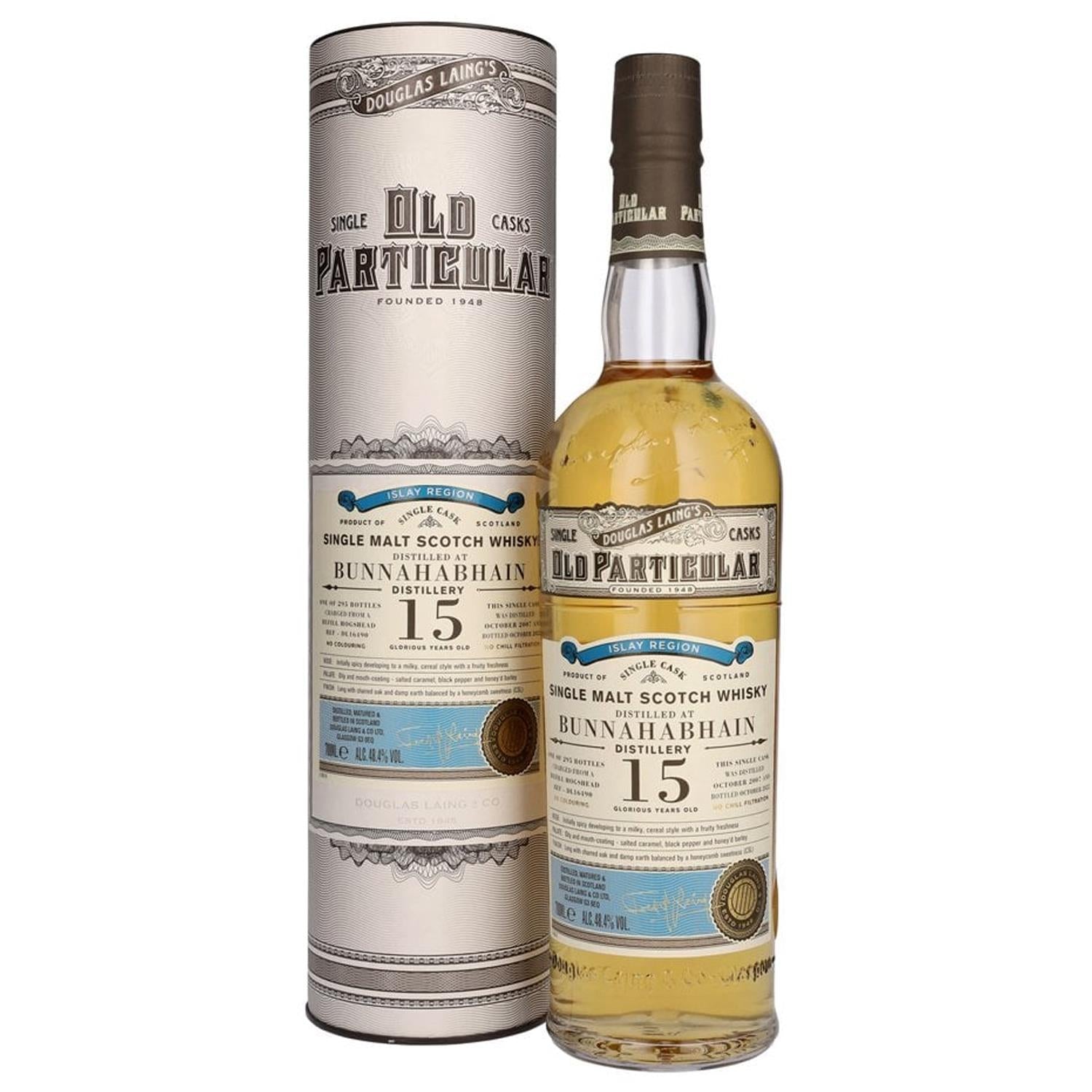 Douglas Laing Old Particular Bunnahabhain 15 Year Old Whisky 70cl