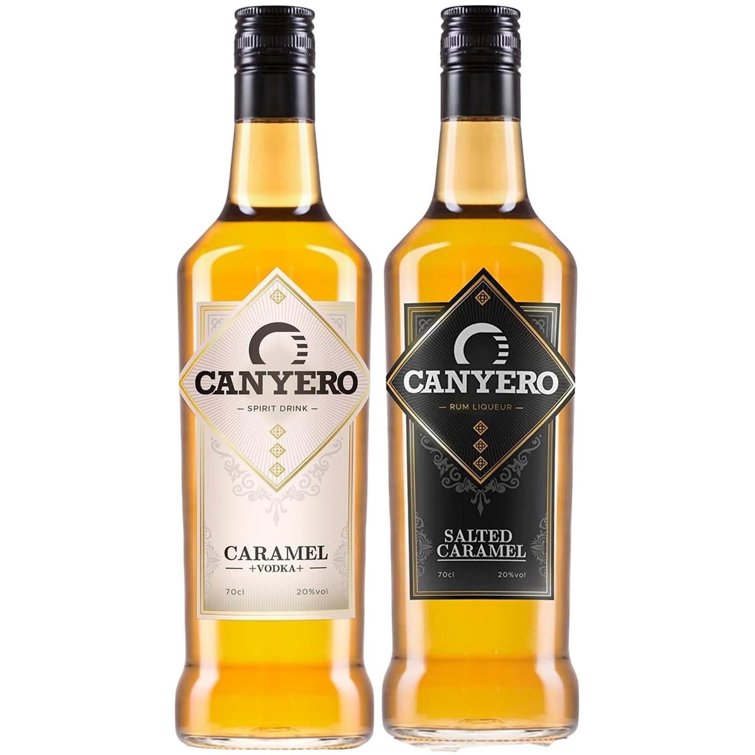 Canyero Ron Miel Salted Caramel Rum & Canyero Caramel Vodka 2 x 70cl