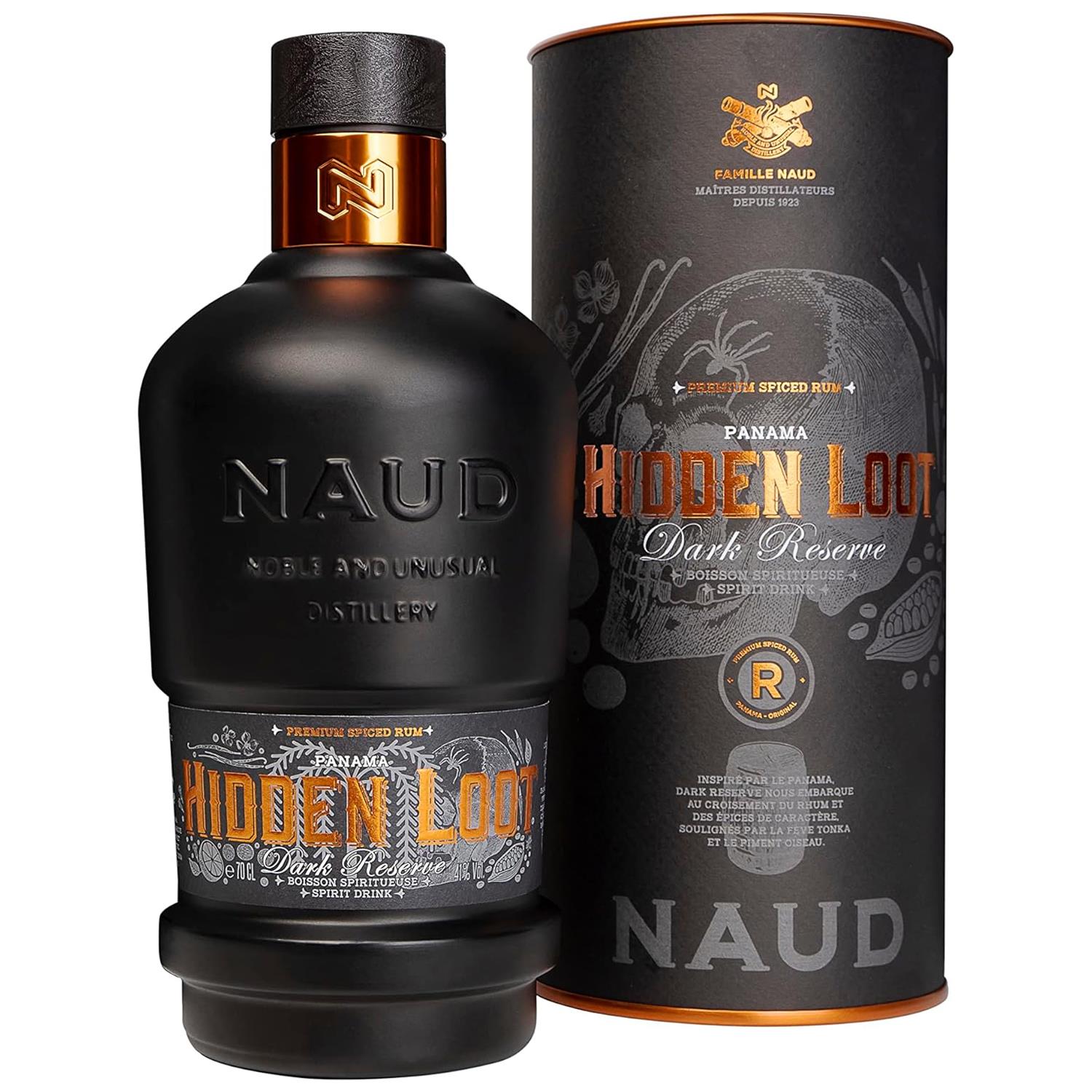 Naud Hidden Loot Dark Reserve Spiced Rum 70cl