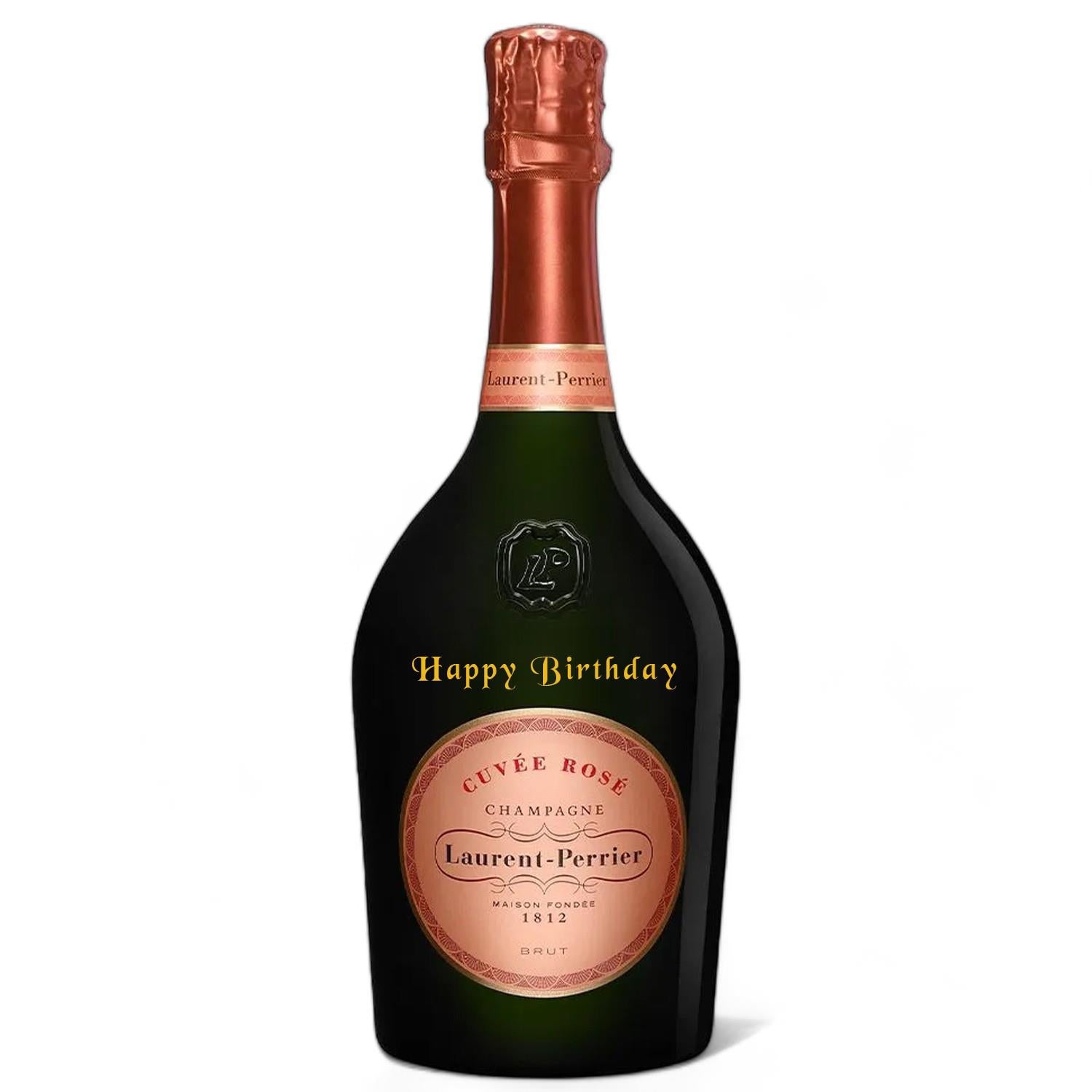 Laurent-Perrier Rose Champagne Happy Birthday Engraved 75cl