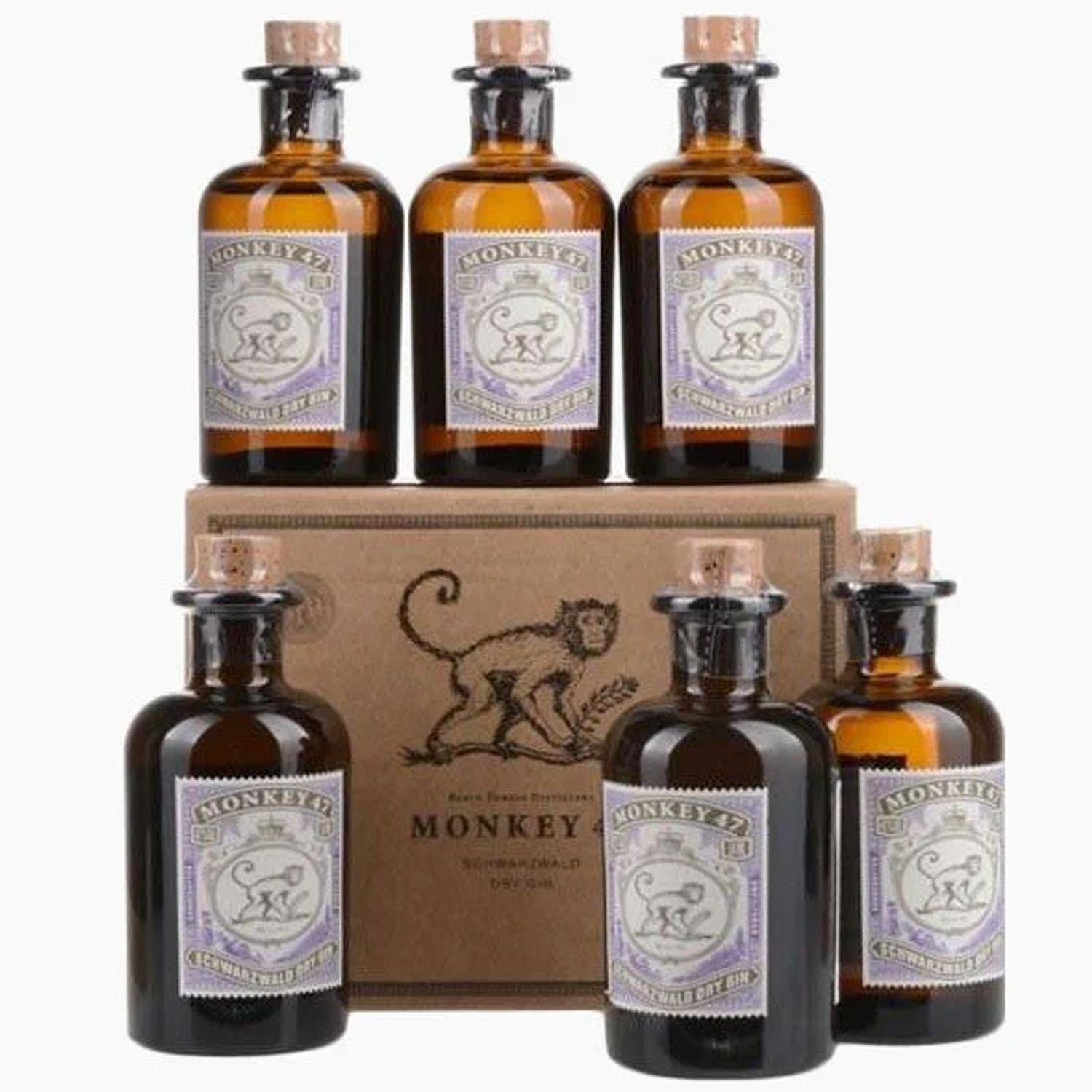 Monkey 47 Schwarzwald Dry Gin Miniature 6 x 5cl
