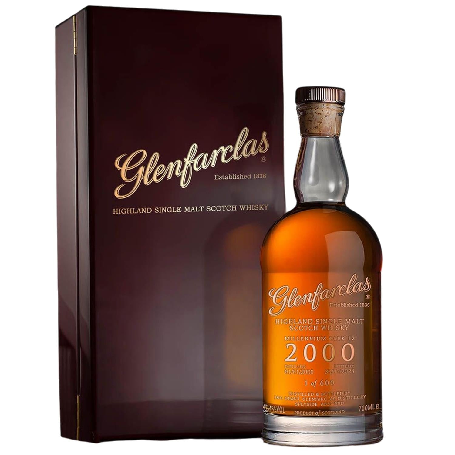 Glenfarclas 24 Year Old 2000 Millennium Cask Whisky 70cl