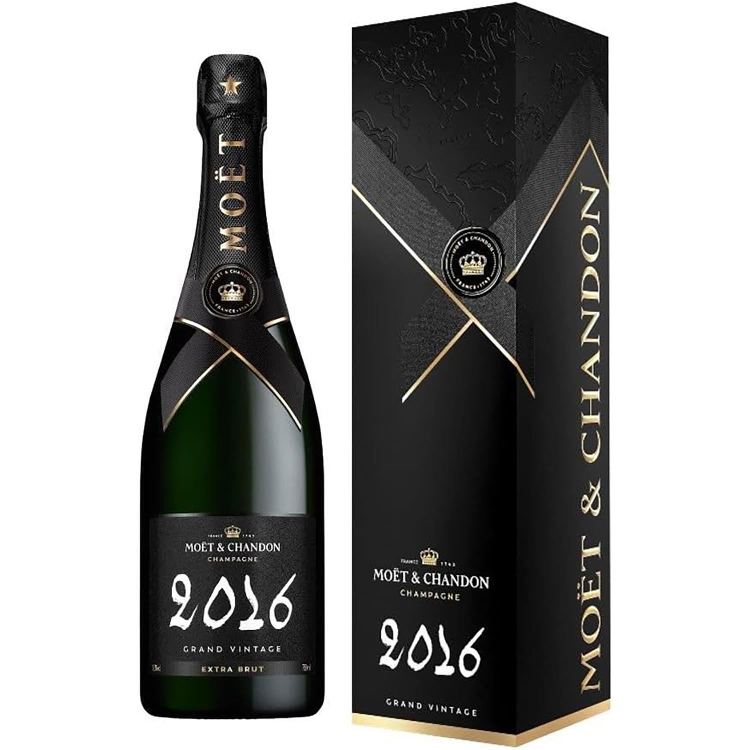 Moet & Chandon Grand Vintage Brut Champagne 2016 Gift Boxed 75cl