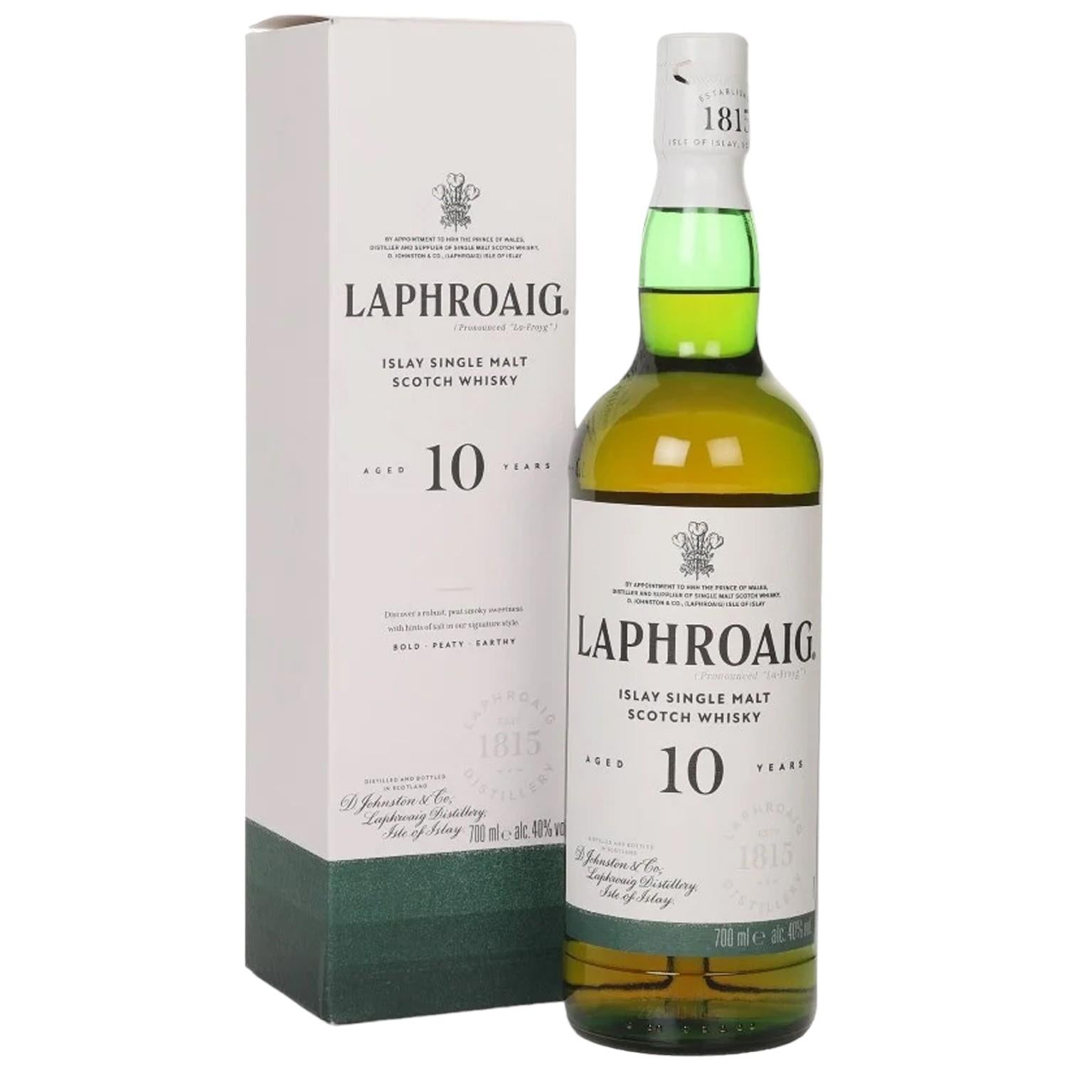 Laphroaig 10 Year Old Whisky 70cl