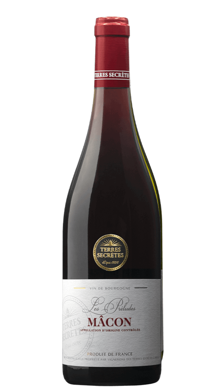 Les Préludes Mâcon Rouge AOC 2023 Terres Secretes