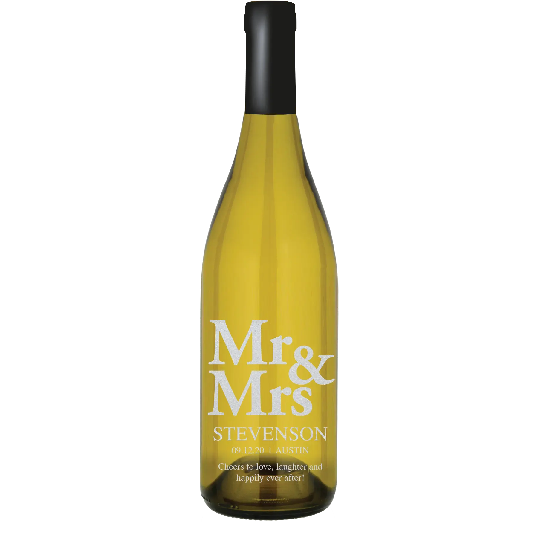 Mr & Mrs Block Custom Wine Bottle - Chardonnay