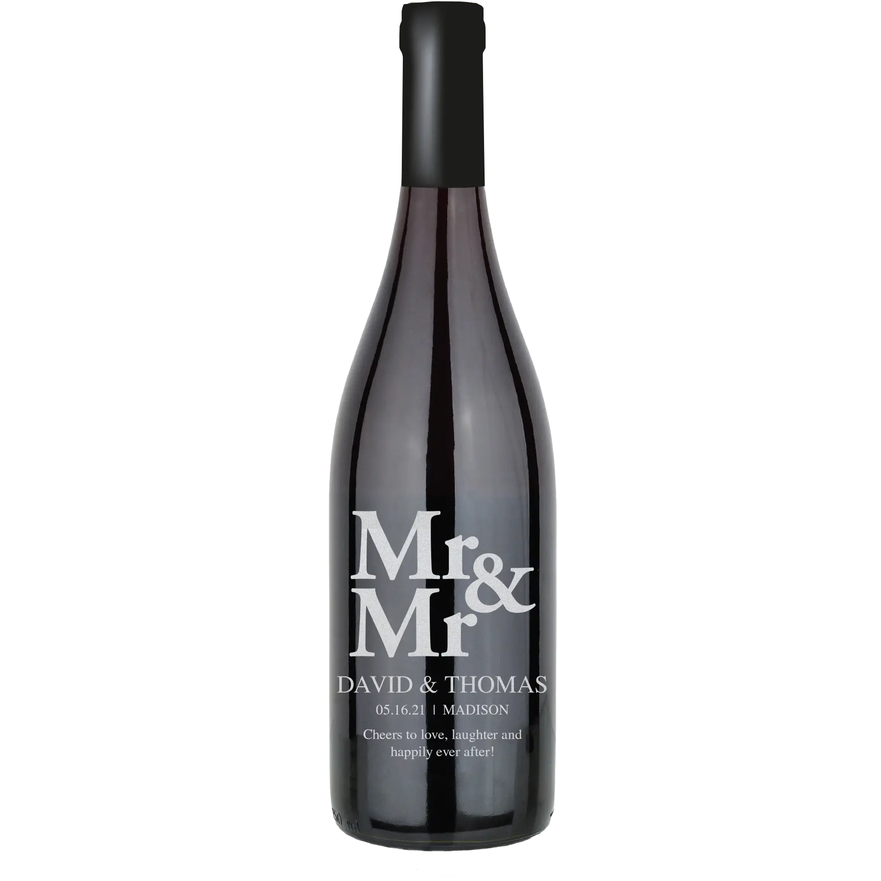 Mr & Mr Block Custom Wine Bottle - Pinot Noir