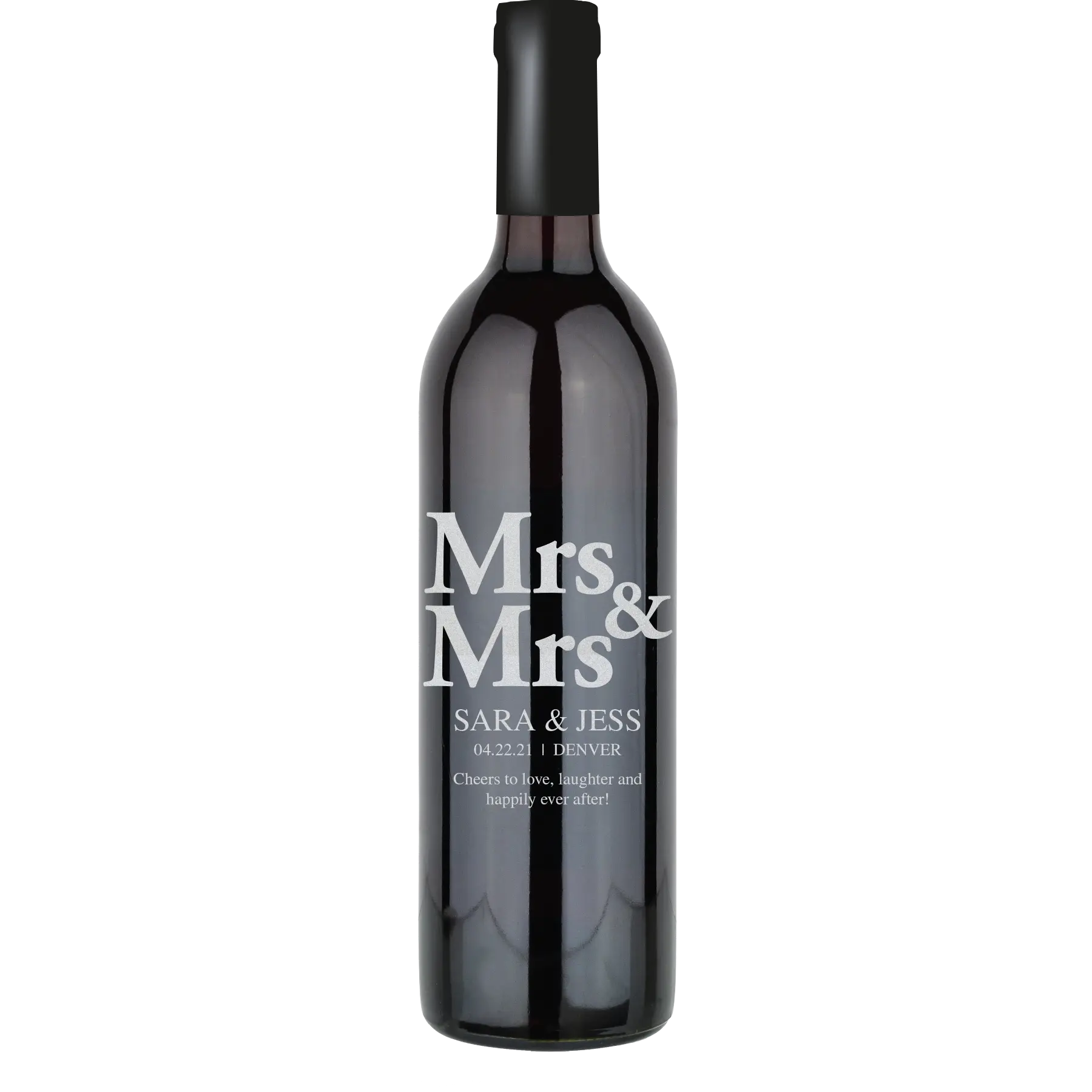 Mrs & Mrs Block Custom Wine Bottle - Cabernet Sauvignon