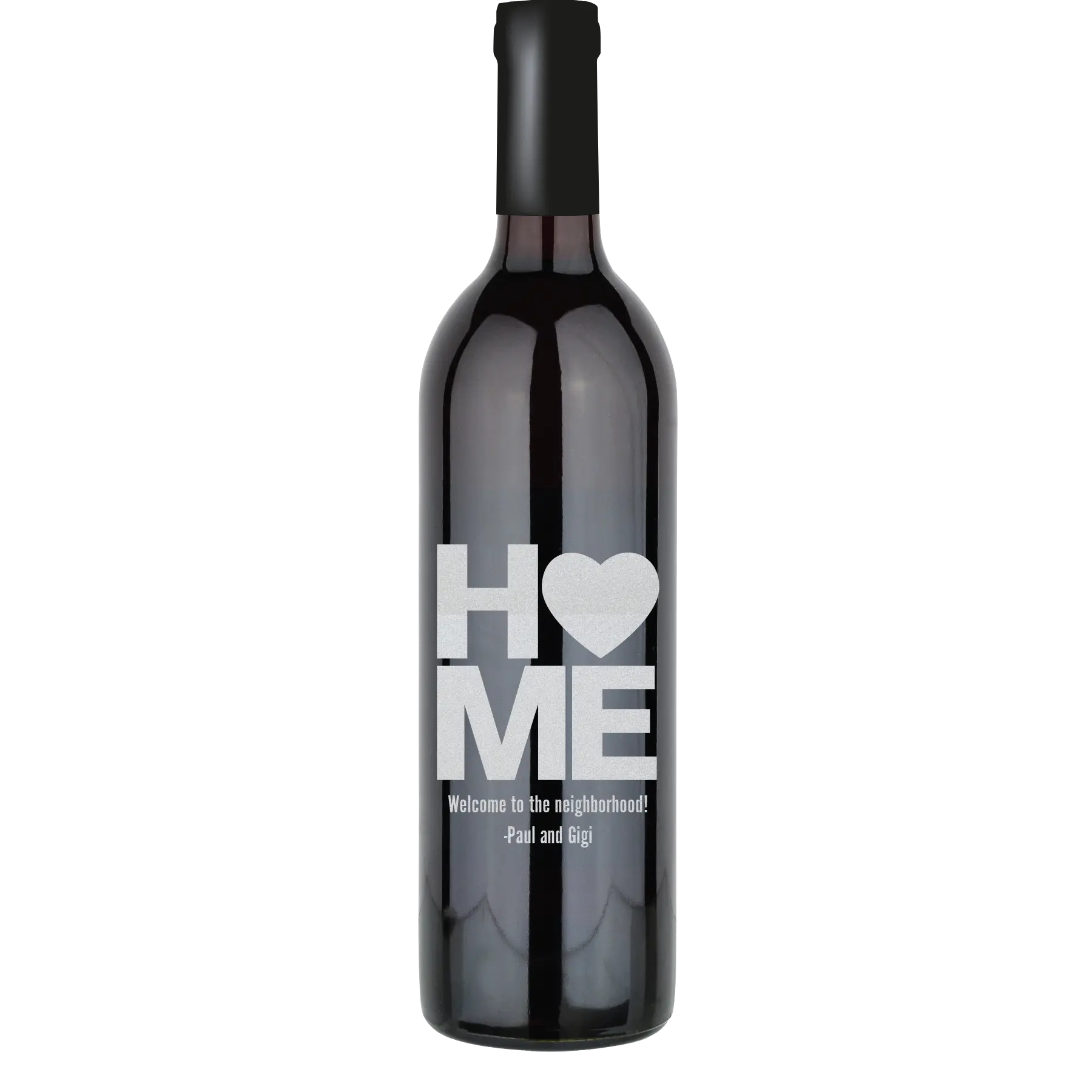 Home Heart Custom Wine Bottle - Cabernet Sauvignon