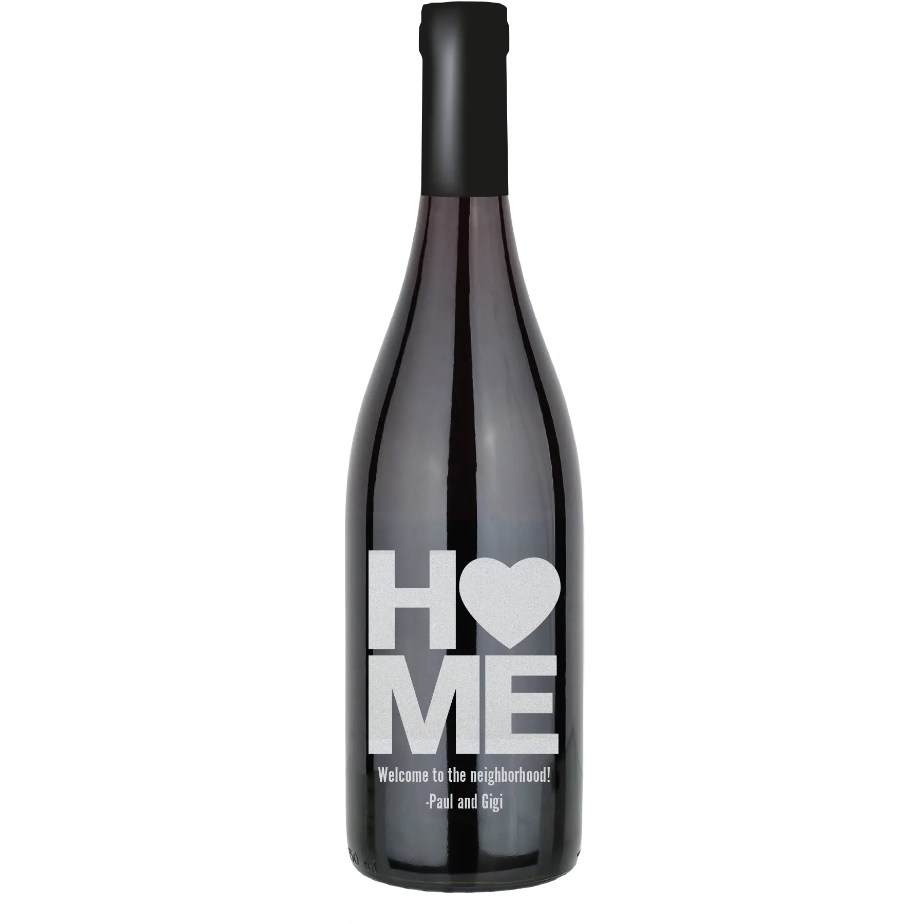 Home Heart Custom Wine Bottle - Pinot Noir