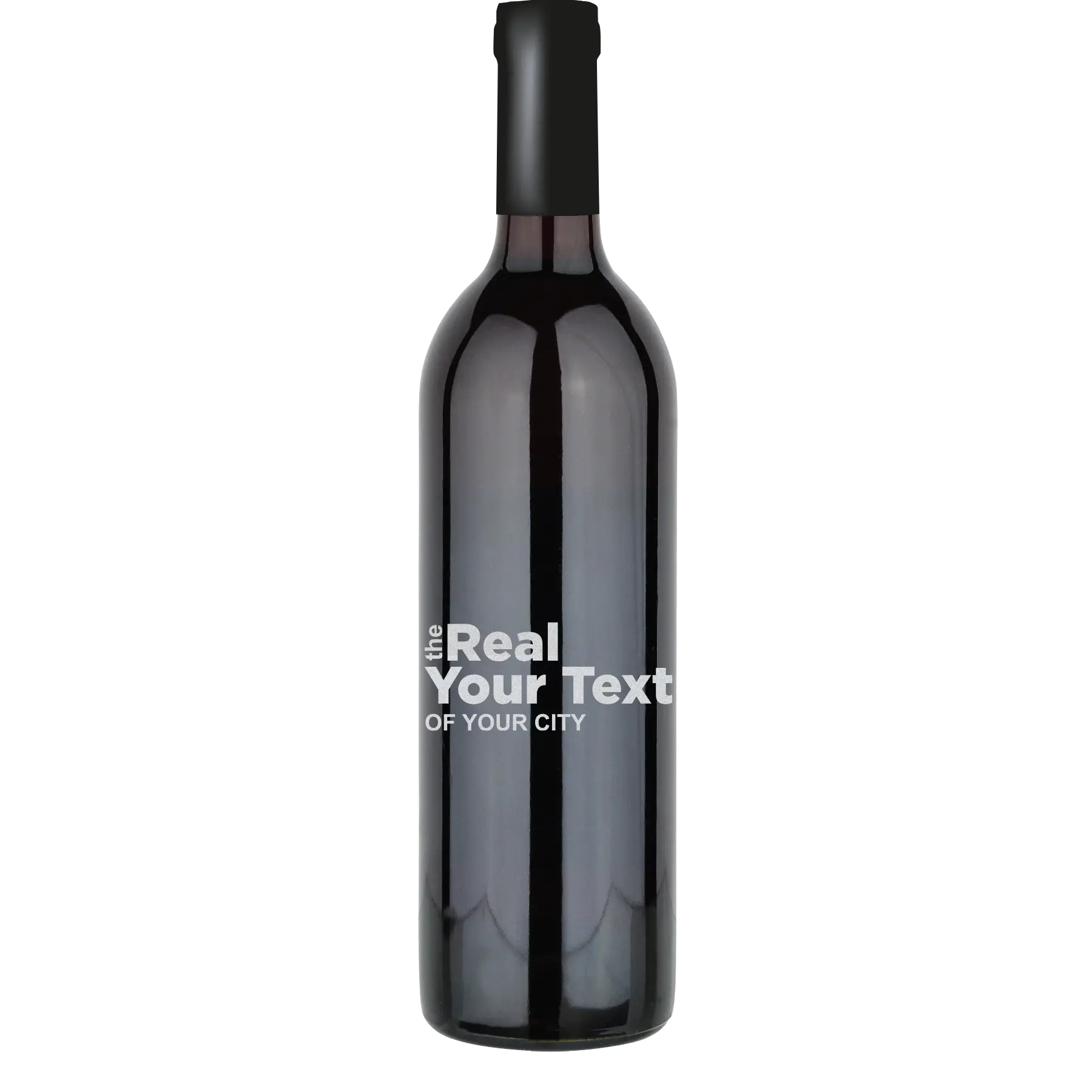 The Real [Custom Text] of Custom Wine Bottle - Cabernet Sauvignon