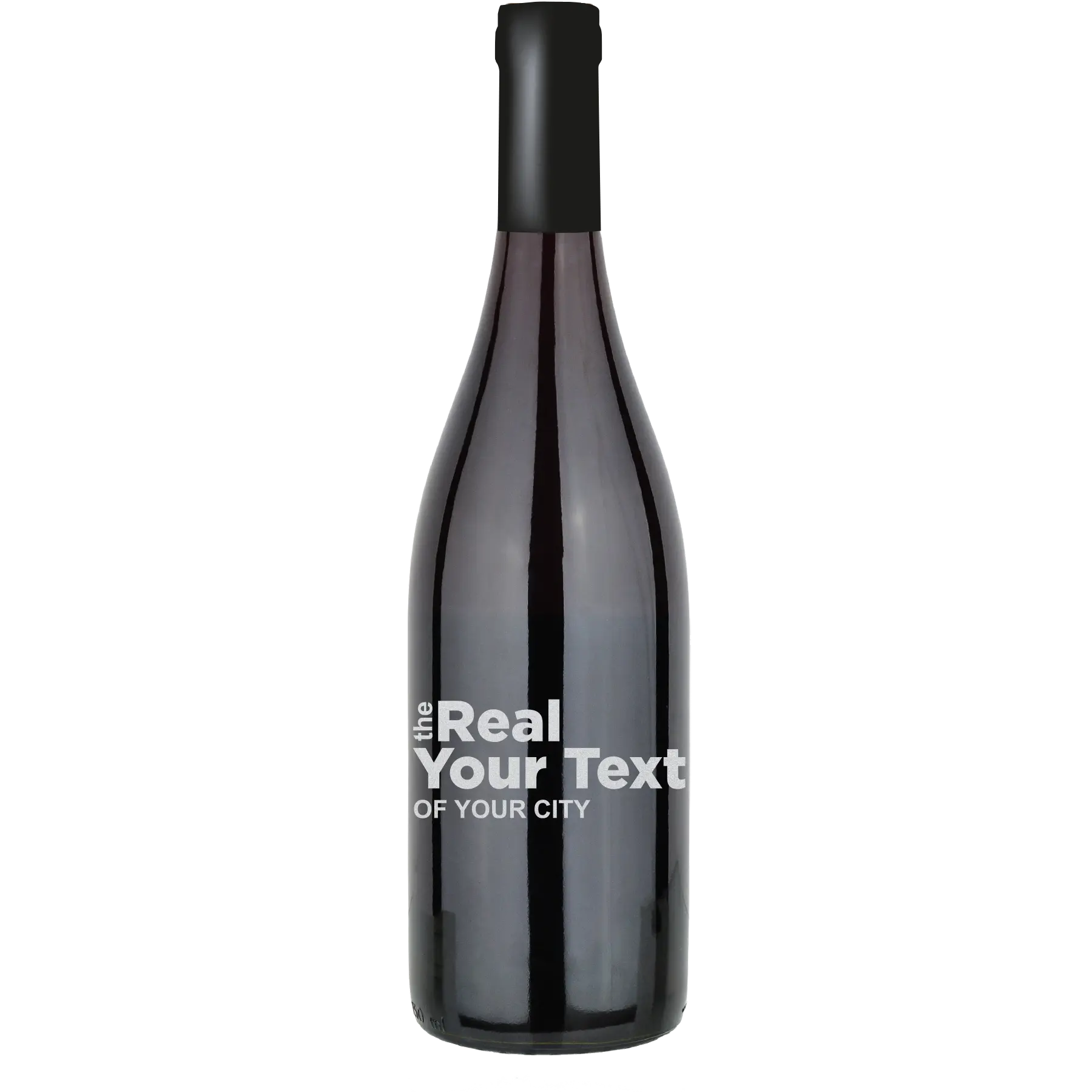 The Real [Custom Text] of Custom Wine Bottle - Syrah