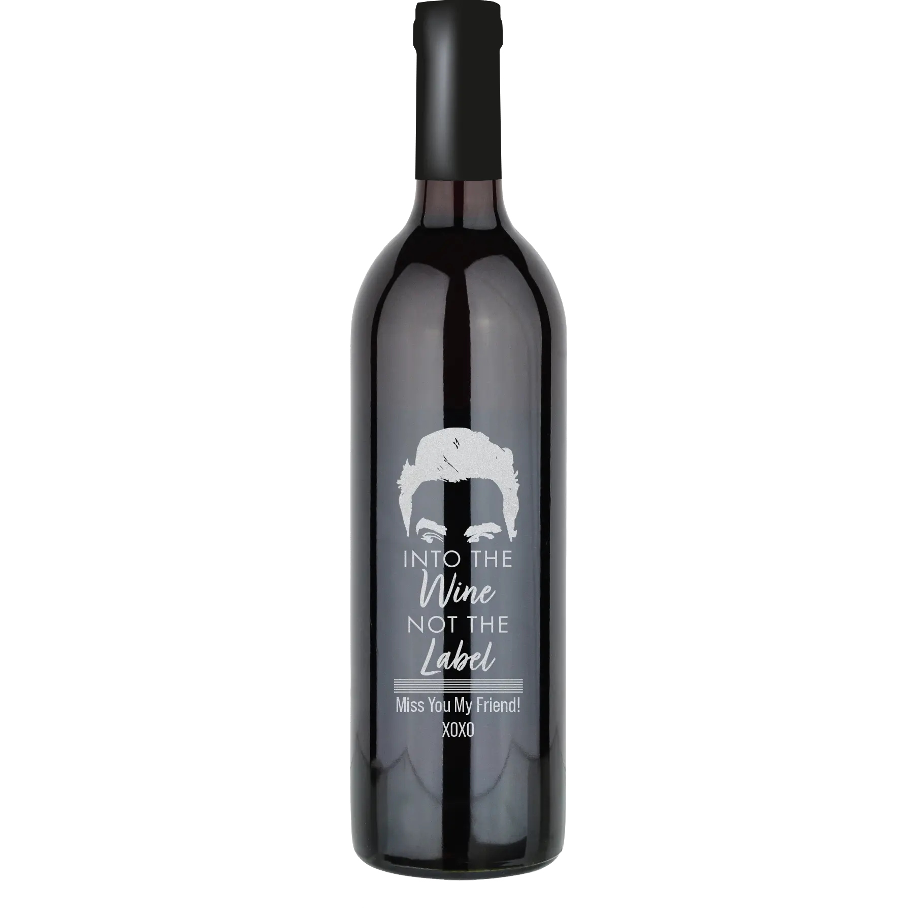 Into the Wine Not the Label Custom Wine Bottle - Cabernet Sauvignon