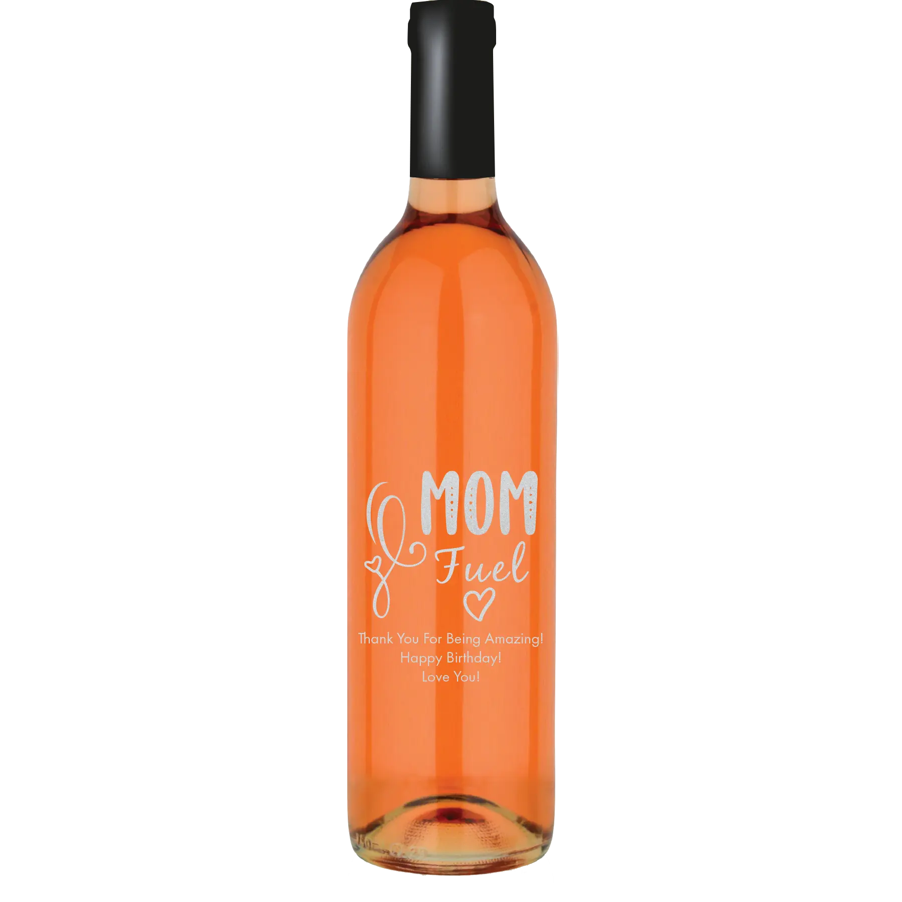 Mom Fuel Custom Wine Bottle - White Zinfandel