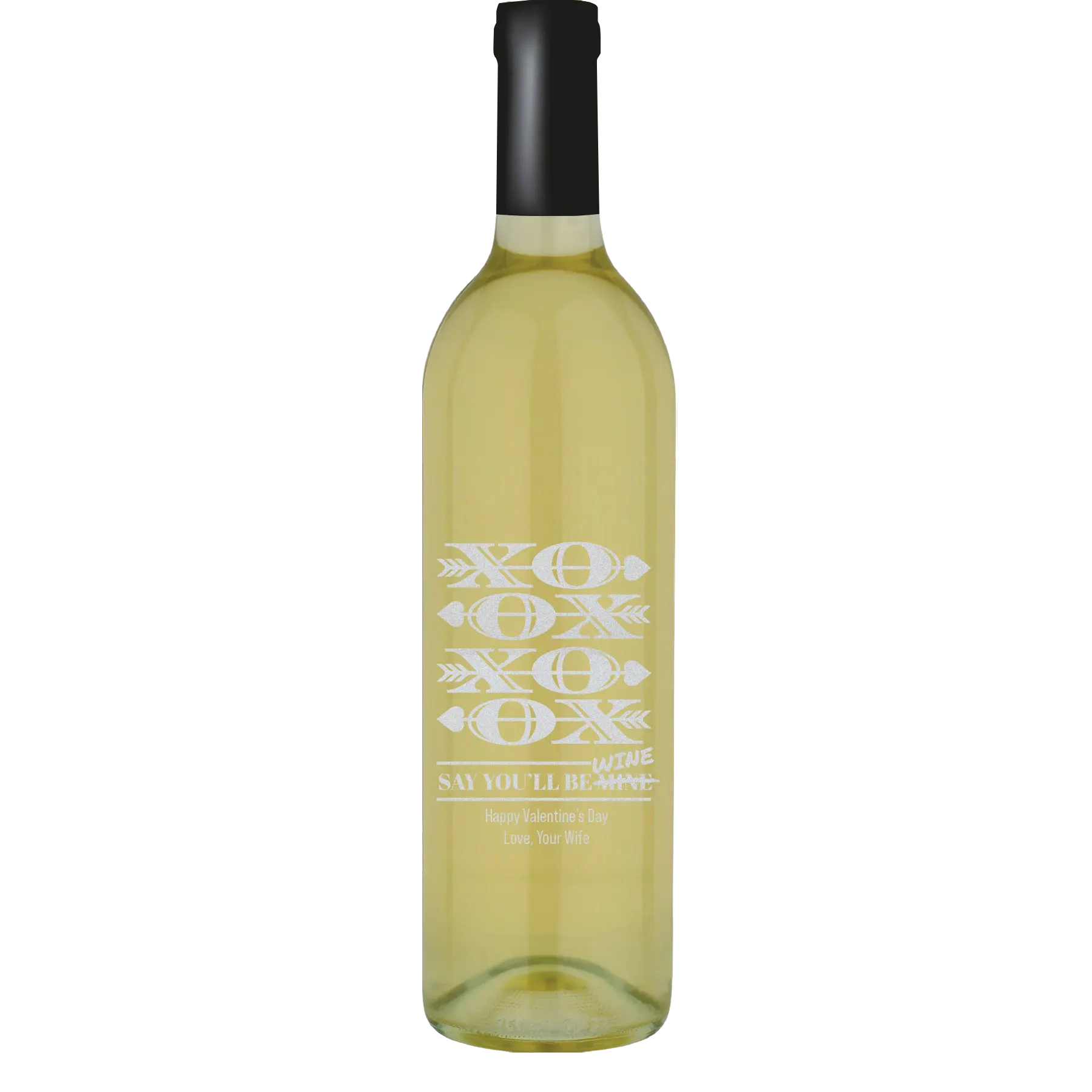 XOXO Say You'll Be Wine Custom Wine Bottle - Symphony