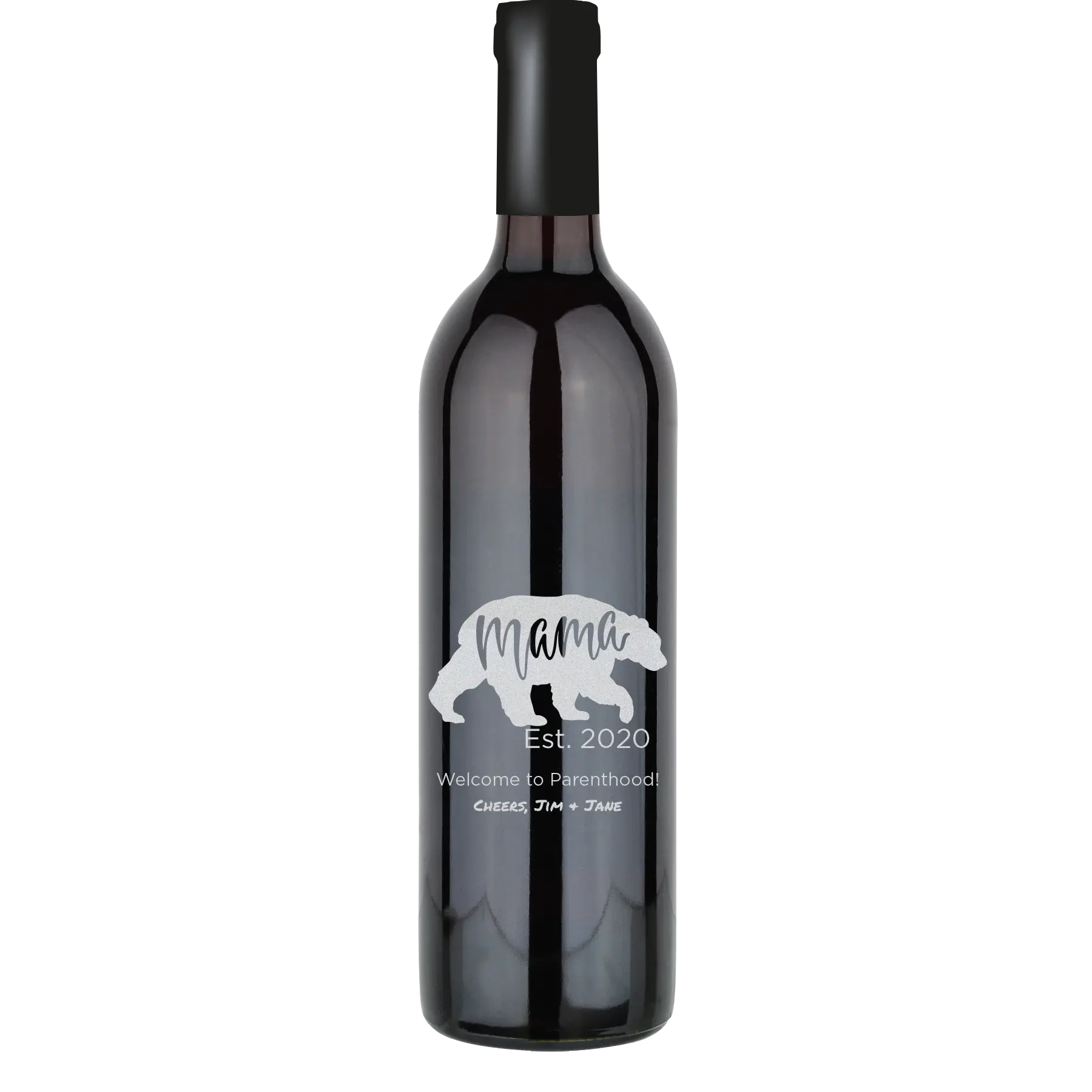 Mama Bear Est Custom Wine Bottle - Cabernet Sauvignon