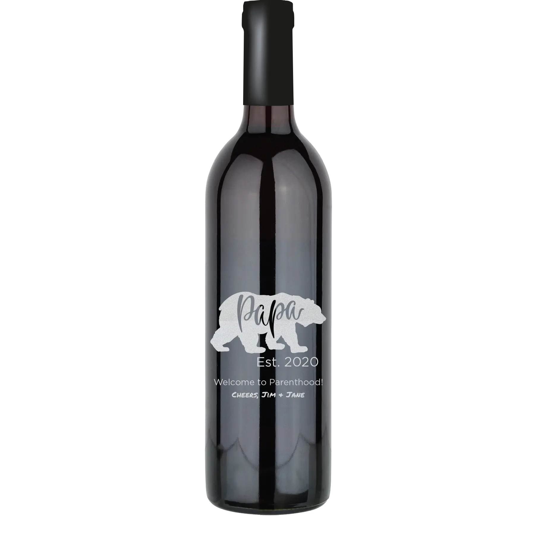 Papa Bear Est Custom Wine Bottle - Cabernet Sauvignon