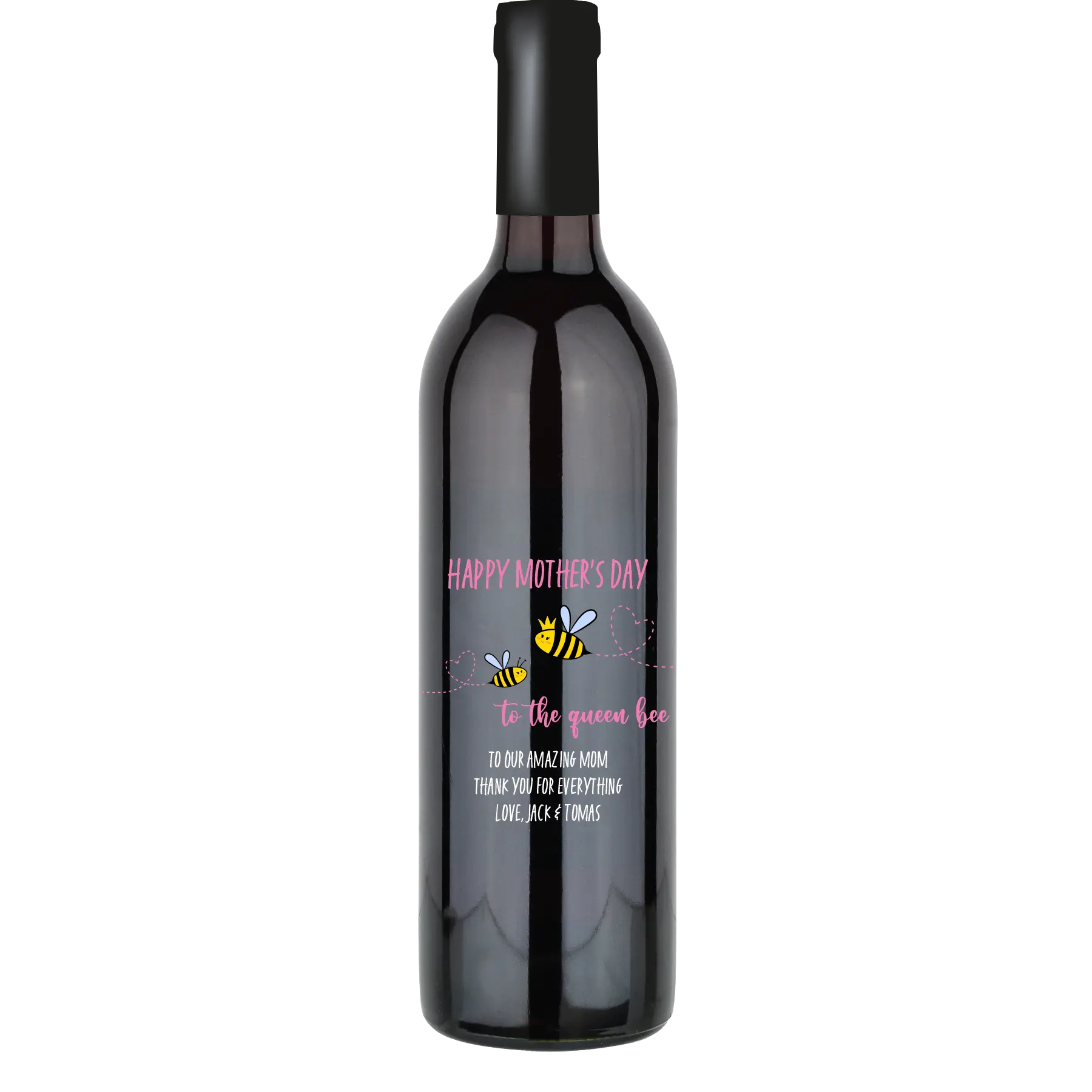 To the Queen Bee Custom Wine Bottle - Cabernet Sauvignon